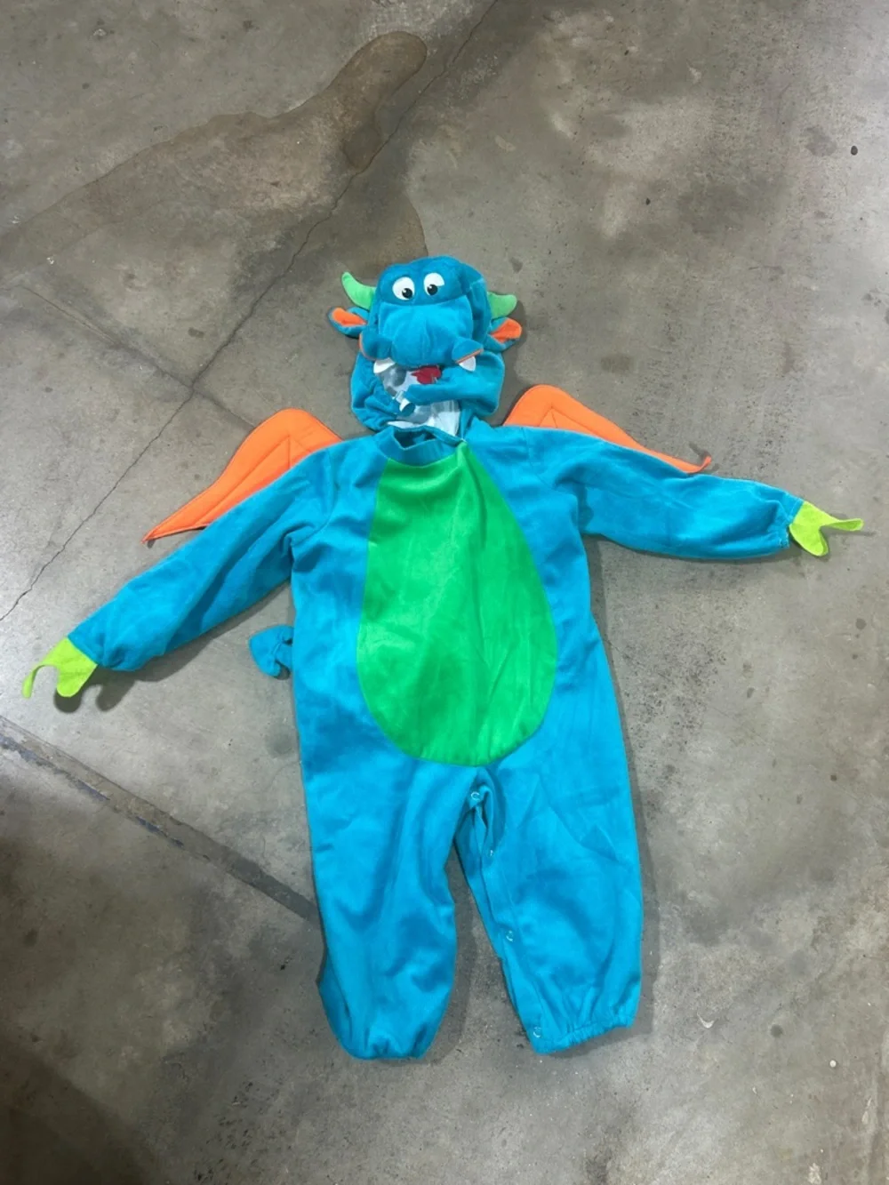 InCharacter Dinky Dragon Deluxe Two-Piece Colorful Costume | Sz Child Large 4-5T